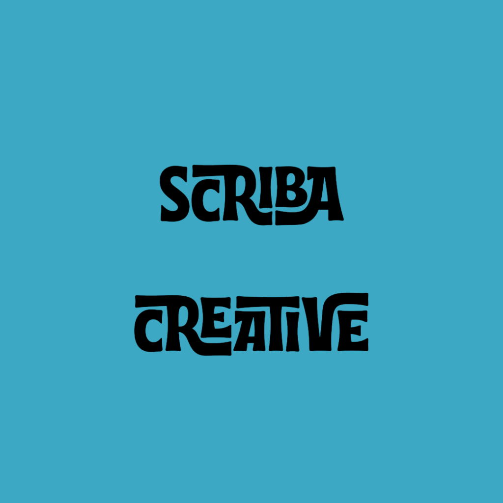 Website Content Agency Scriba Creative blue logo.
